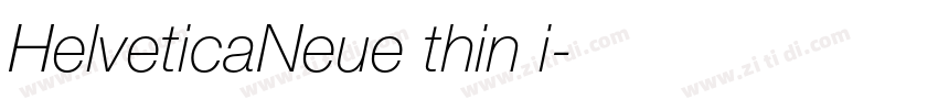 HelveticaNeue thin i字体转换
